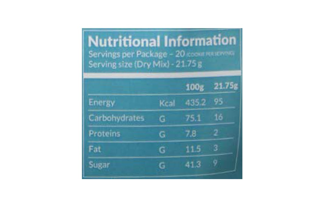 Plattered Eggless Choco Chunk Cookies Mix   Pack  215 grams